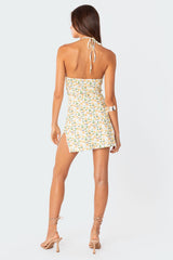 Elodie Rose Printed Mini Dress