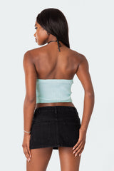 Poplin Bustier Top