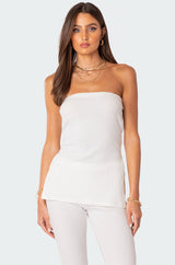 Dekota Slit Ribbed Top