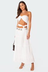 Wyatt Wrap Tie Bandeau Top