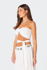 Wyatt Wrap Tie Bandeau Top