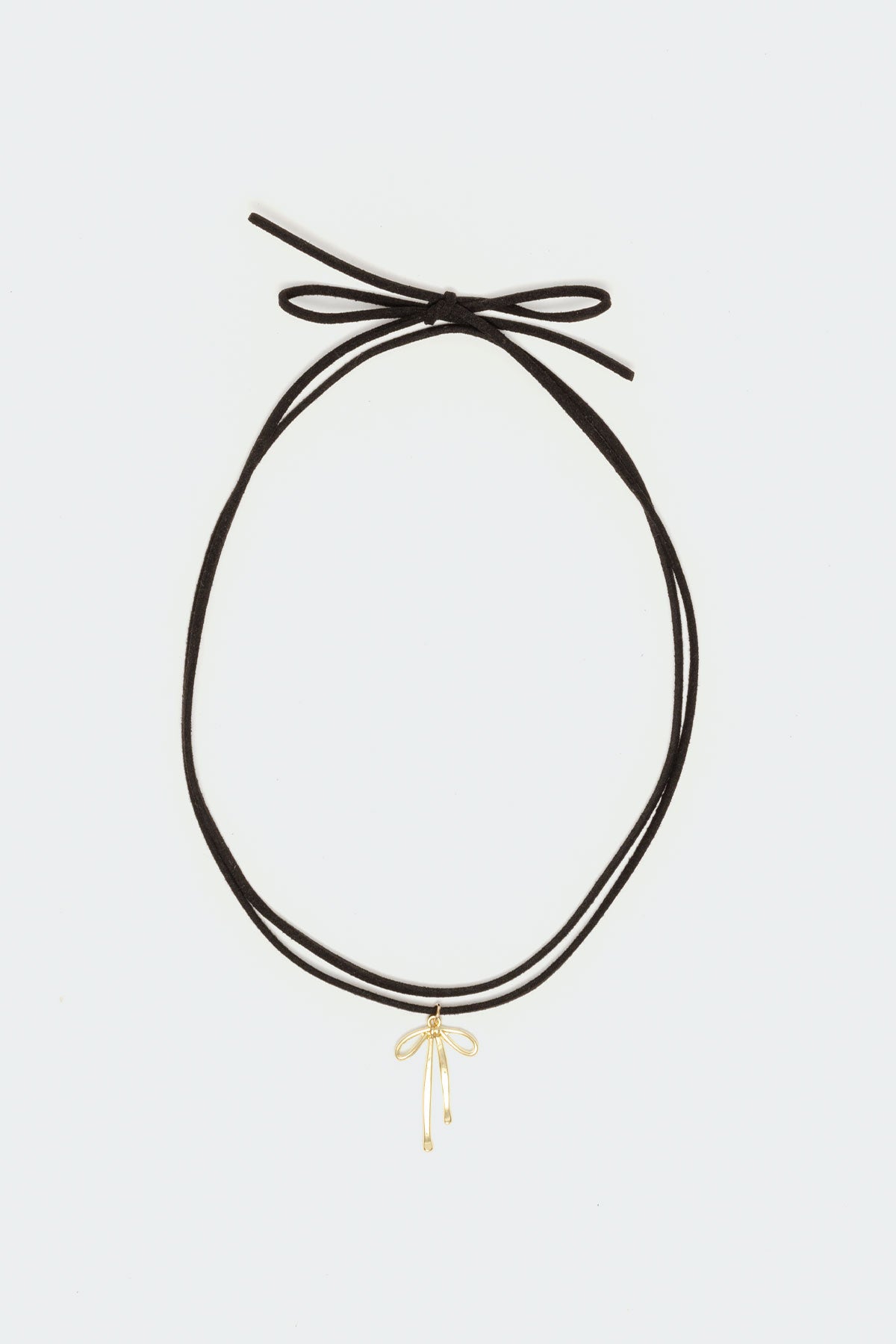 Dangly Bow Cord Necklace