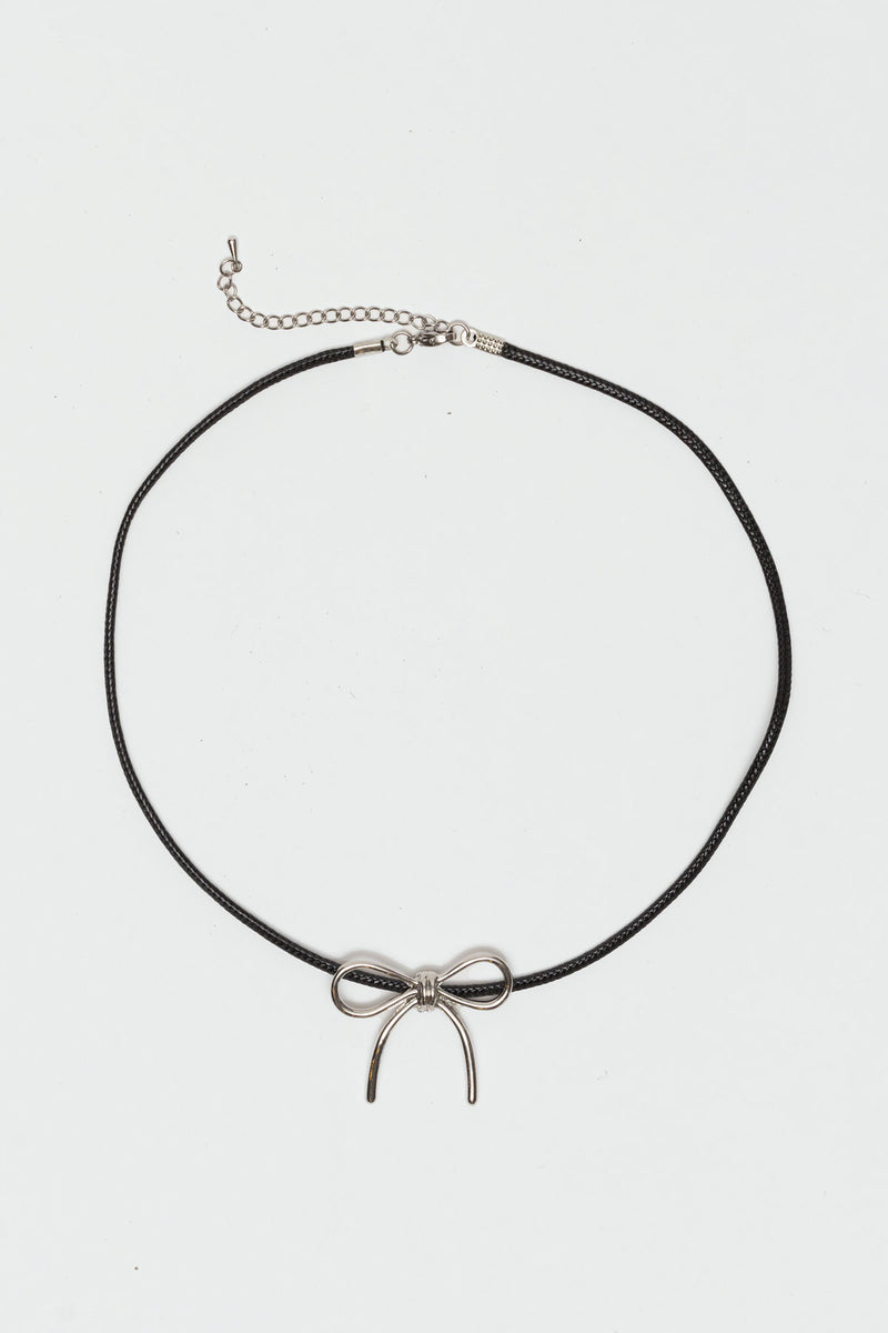 Bow Cord Necklace