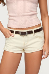 Buckle Babe Faux Leather Belt