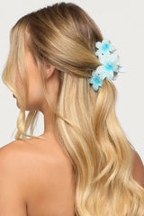 Faux Crystal Flower Hair Clip