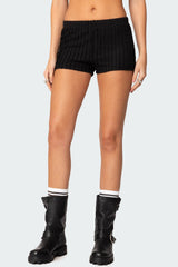 Phoebe Textured Knit Shorts