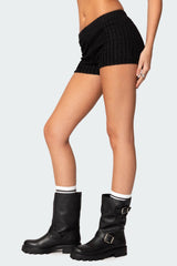 Phoebe Textured Knit Shorts