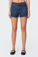 Sahara High Rise Denim Shorts