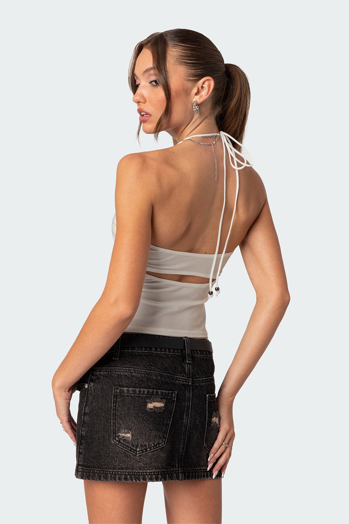 Sara Back Cut Out Tank Top