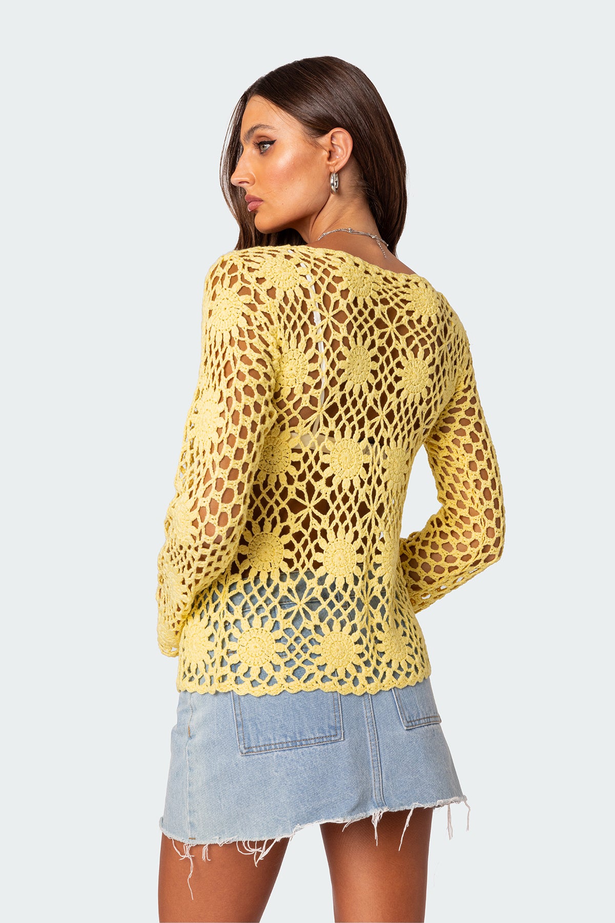 Sunflower Crochet Cardigan