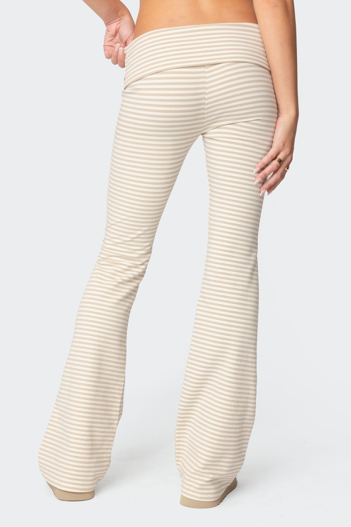 Kaeli Stripey Flared Leggings