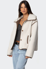 Frost Oversized Faux Shearling Jacket