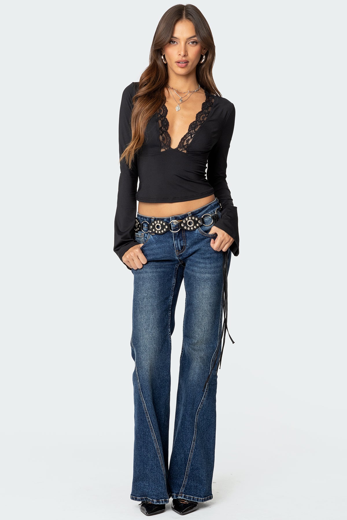 Colton Boot Cut Low Rise Jeans