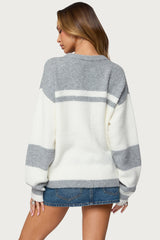 Nogah Stripey Oversized Sweater