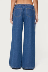 Vicky Tie Waist Low Rise Baggy Jeans