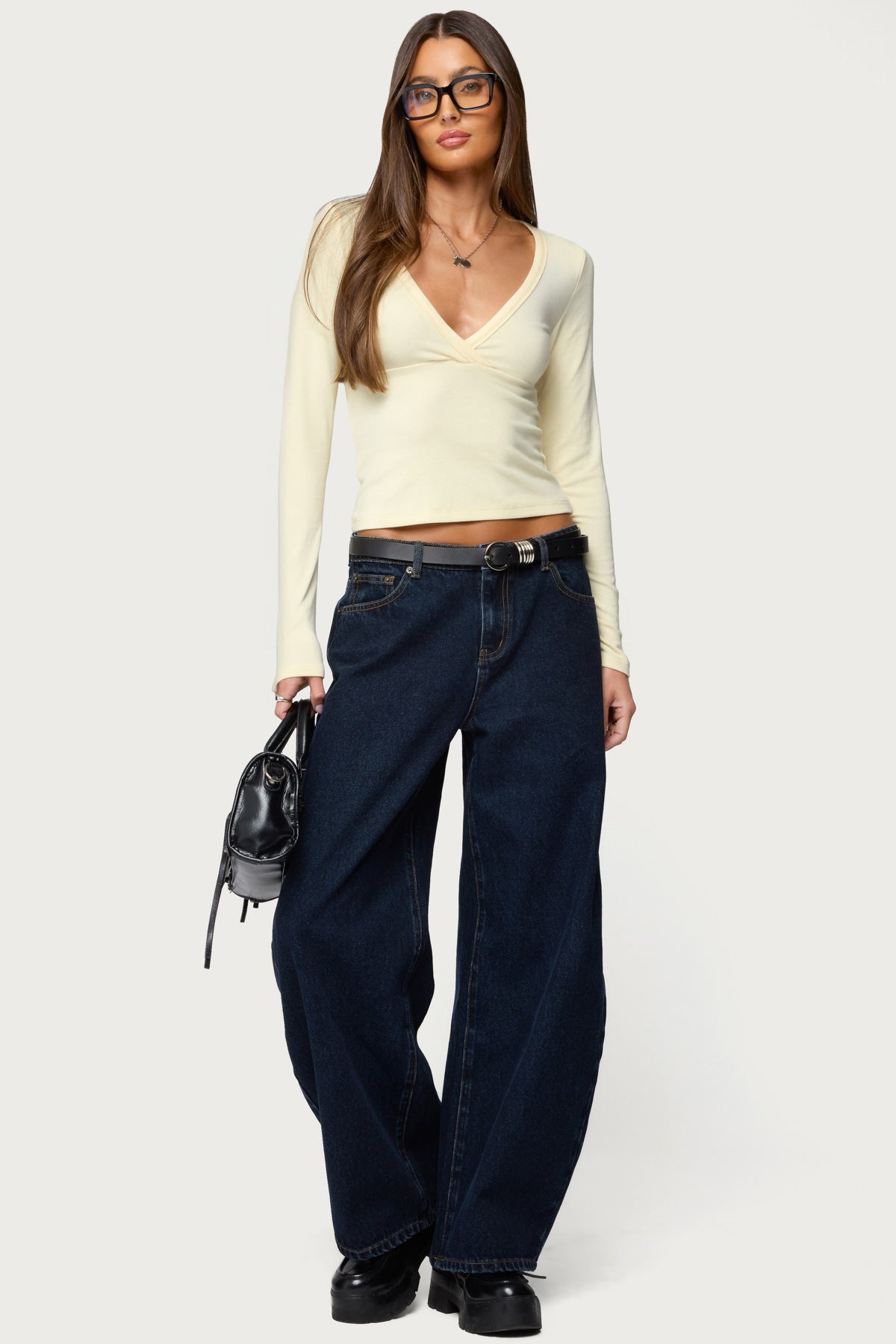 Jillian Low Rise Oversized Barrel Jeans