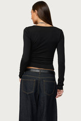 Zeya Lacey Keyhole Top