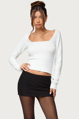 Kerry Square Neck Knit Top