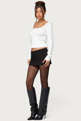 Kerry Square Neck Knit Top