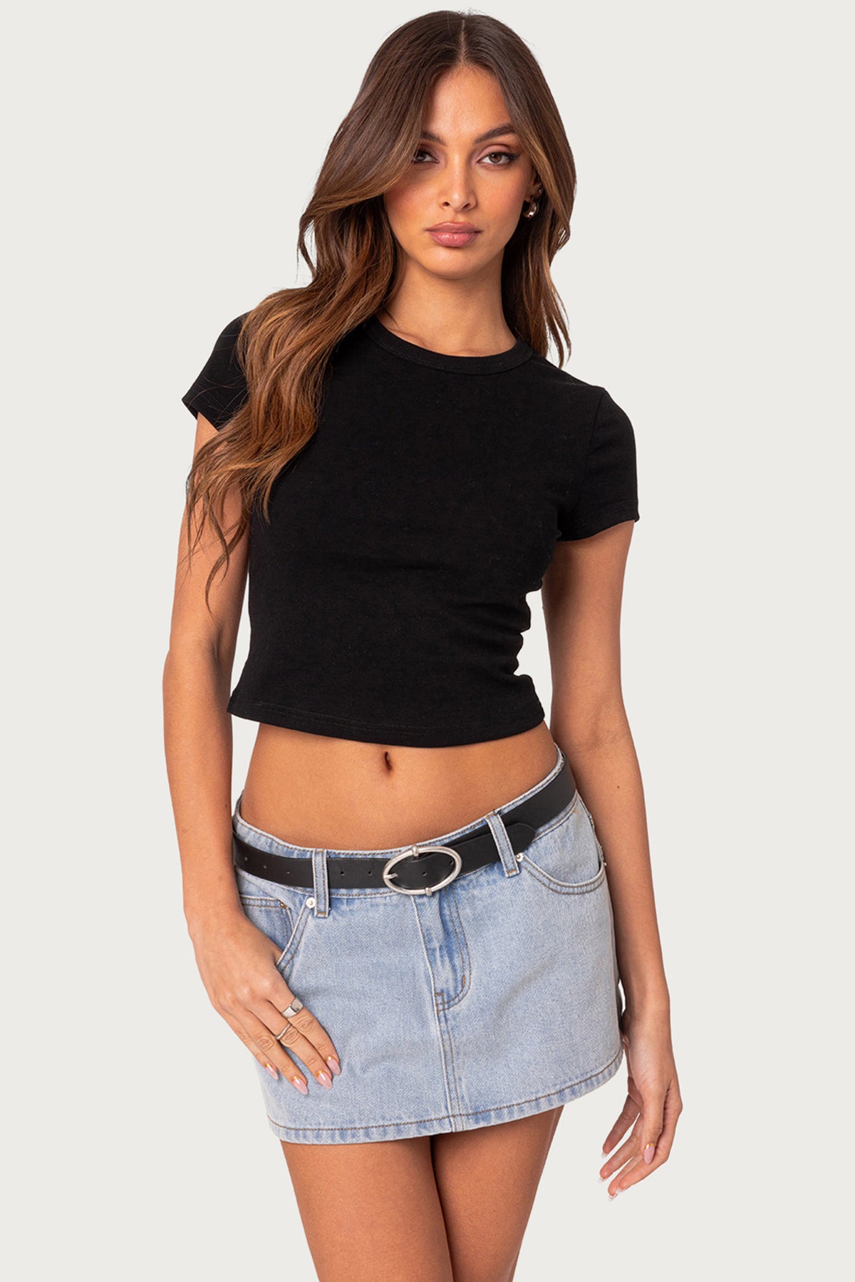 Better Basics Cropped T Shirt – edikted