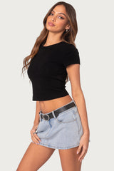 Better Basics Cropped T Shirt