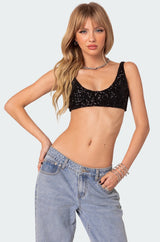 Oolala Sequin Bra Top