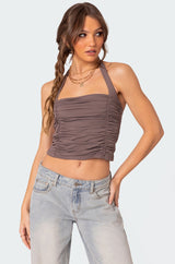 Kaila Gathered Halter Top