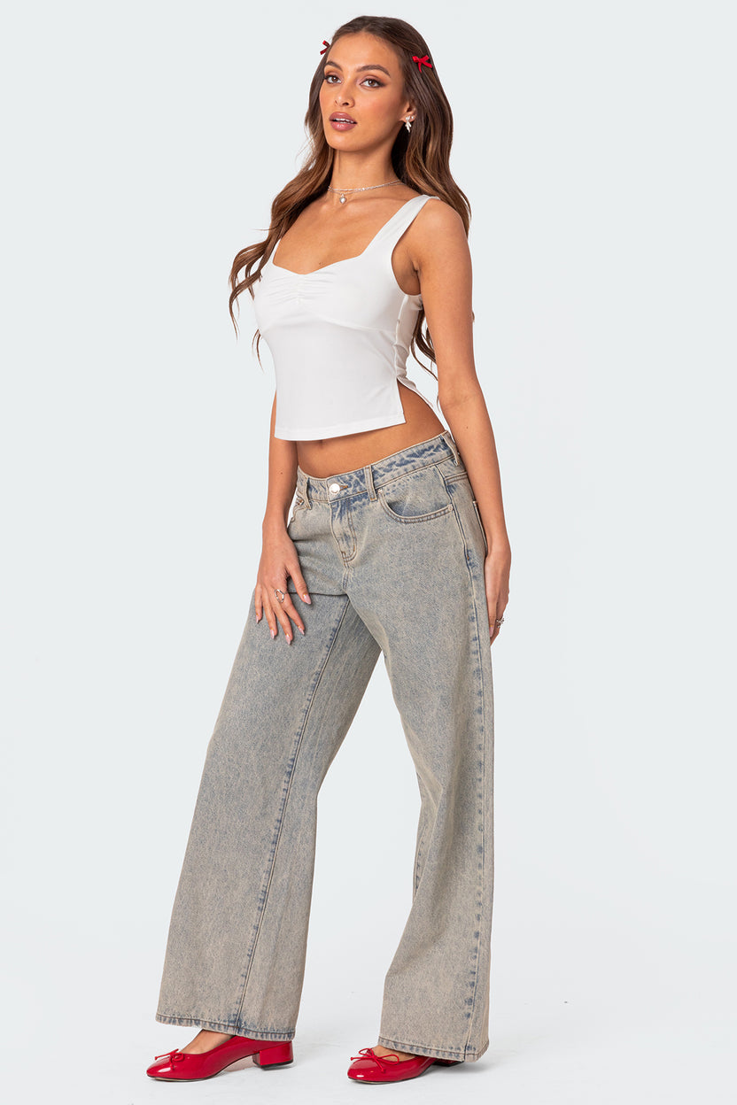 Marigold Side Slit Top – edikted