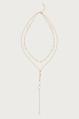 Stone Layered Cascading Necklace