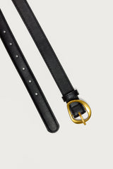 Abstract Buckle Faux Leather Belt