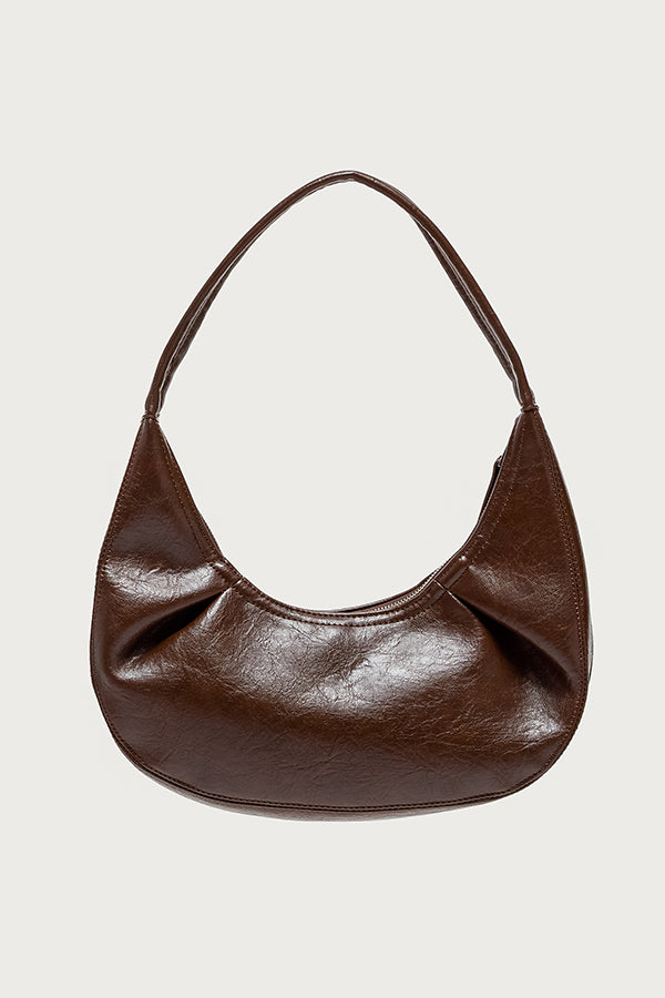 So Chic Faux Leather Shoulder Bag