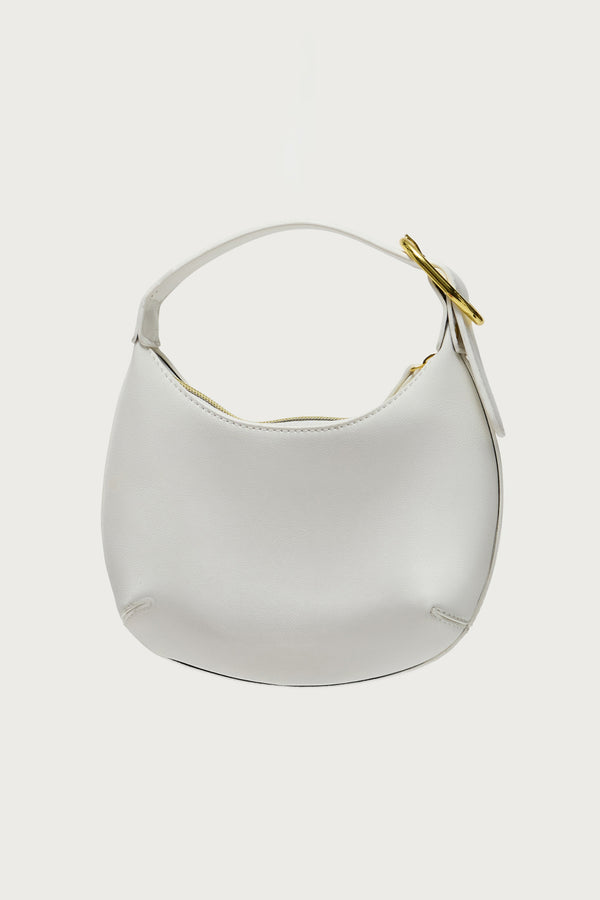 Buckle Strap Faux Leather Bag