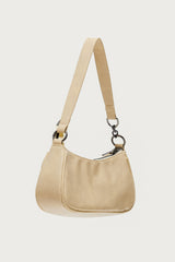 Distressed Faux Leather Buckle Bag