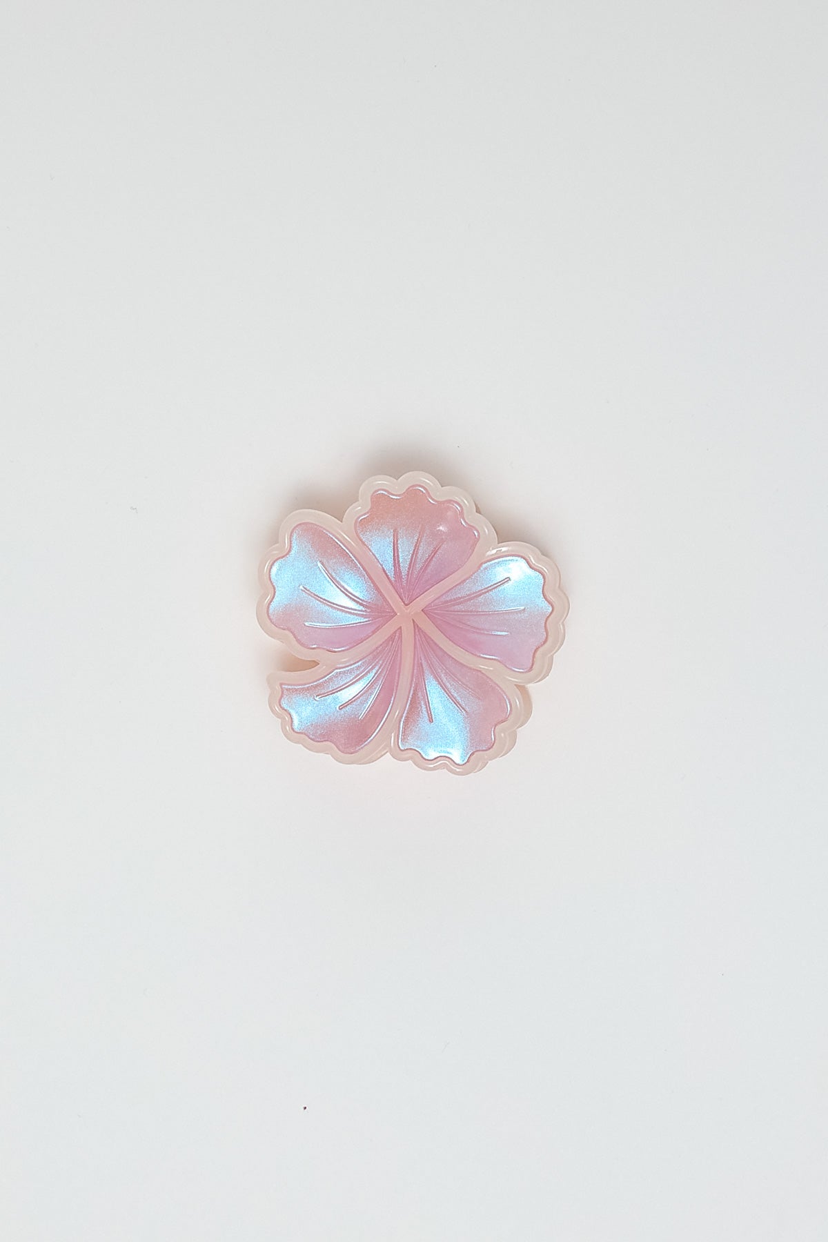 Iridescent Flower Claw Clip