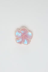 Iridescent Flower Claw Clip