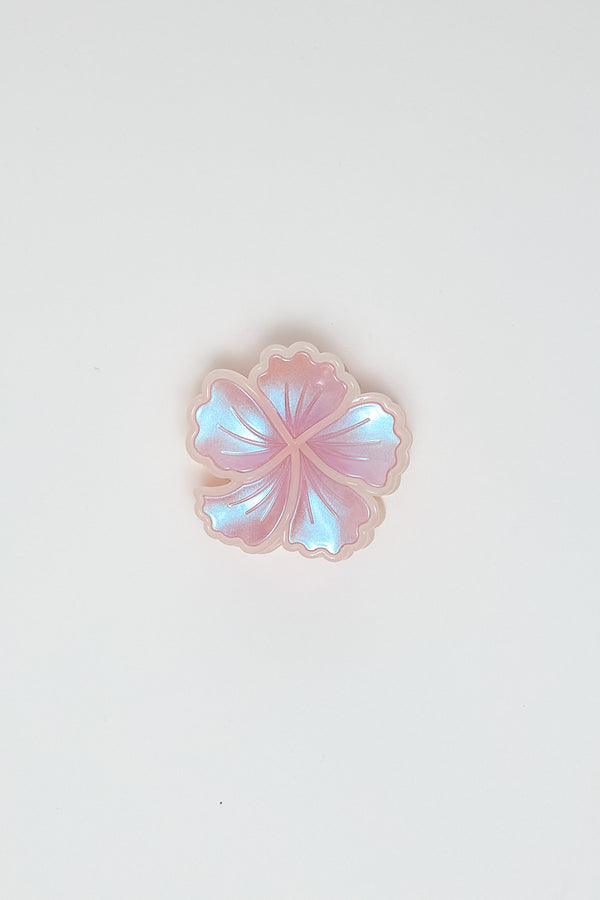 Iridescent Flower Claw Clip