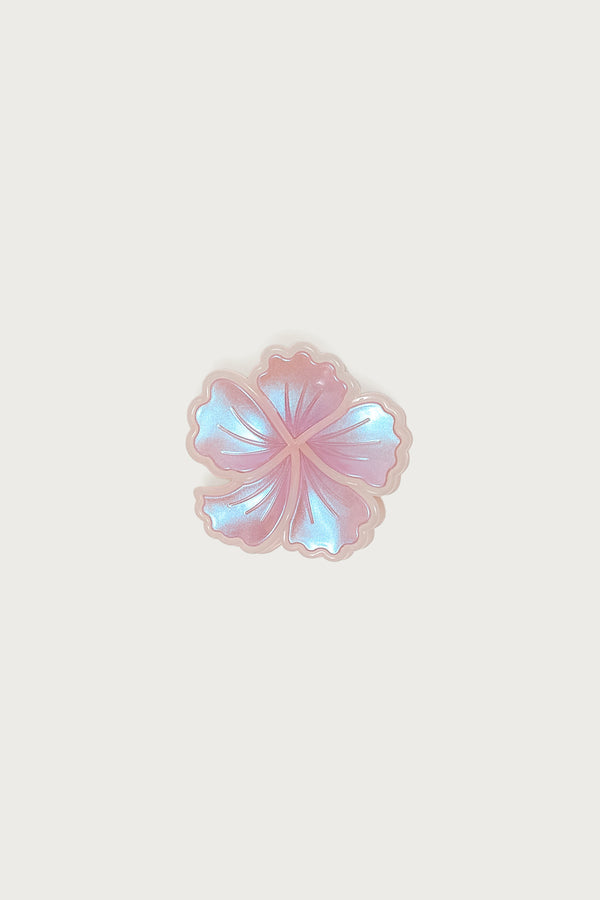 Iridescent Flower Claw Clip