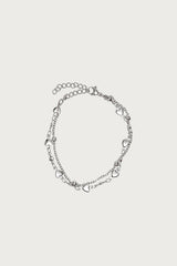 Double Chain Heart Bracelet