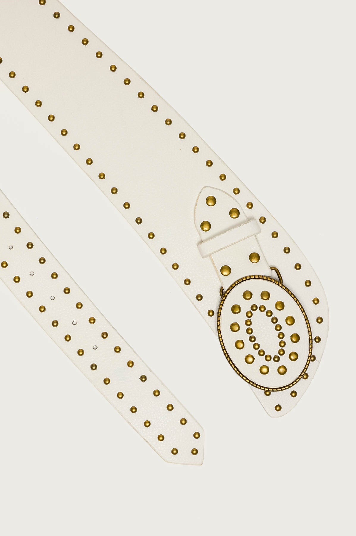 Studded Faux Leather Western Belt