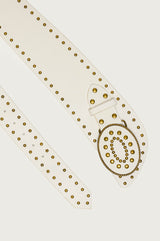 Studded Faux Leather Western Belt