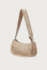 Studded Strap Faux Leather Bag