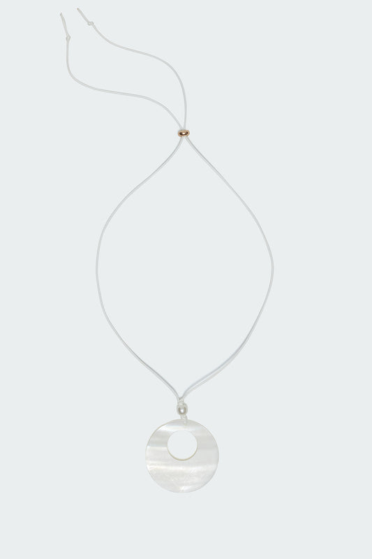 Sunshine Circle Shell String Necklace