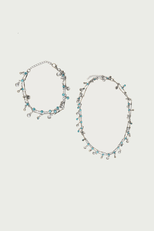 Sea Stone Necklace & Bracelet Pack