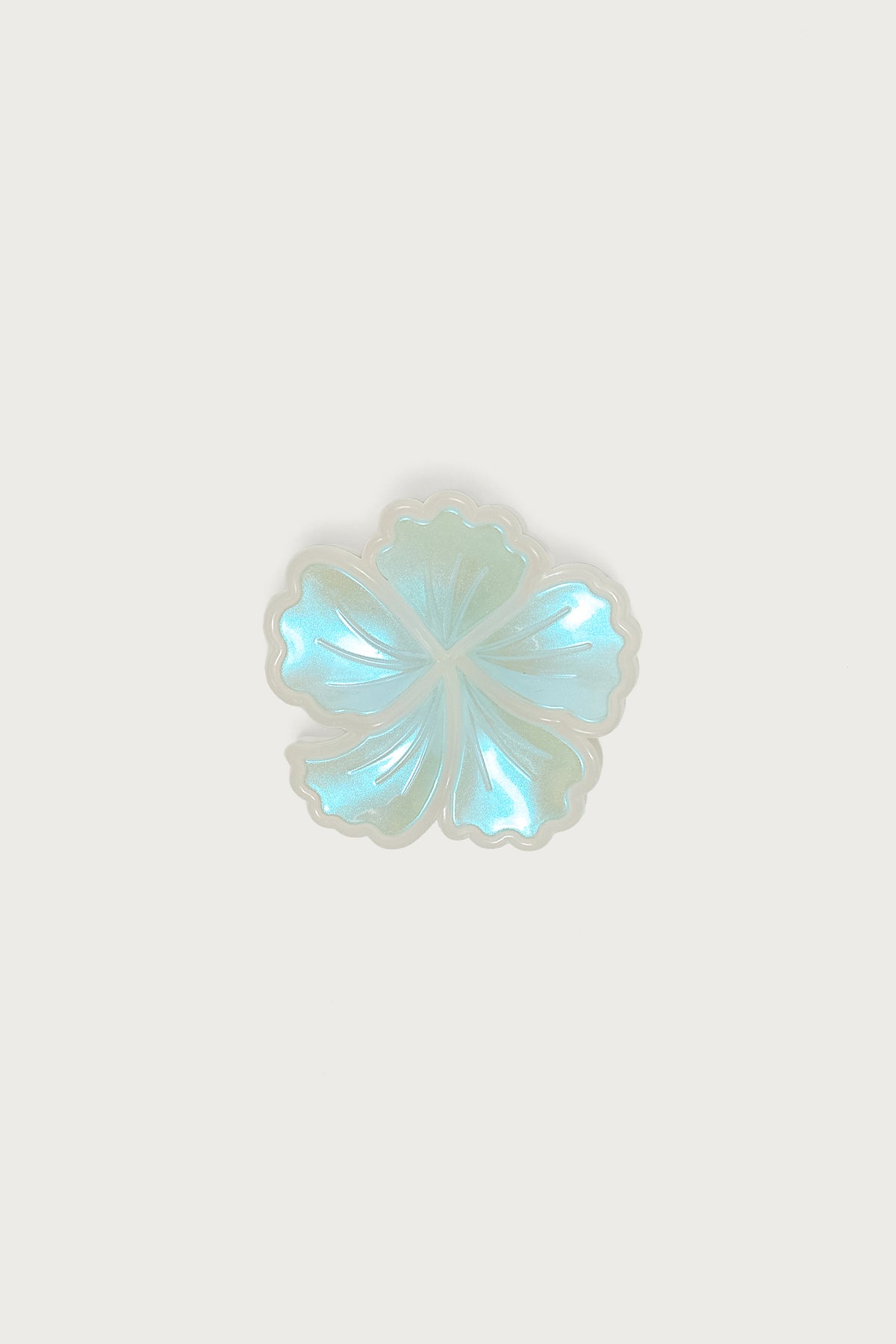 Iridescent Flower Claw Clip