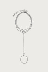Dazzled Rhinestone Layered Handchain