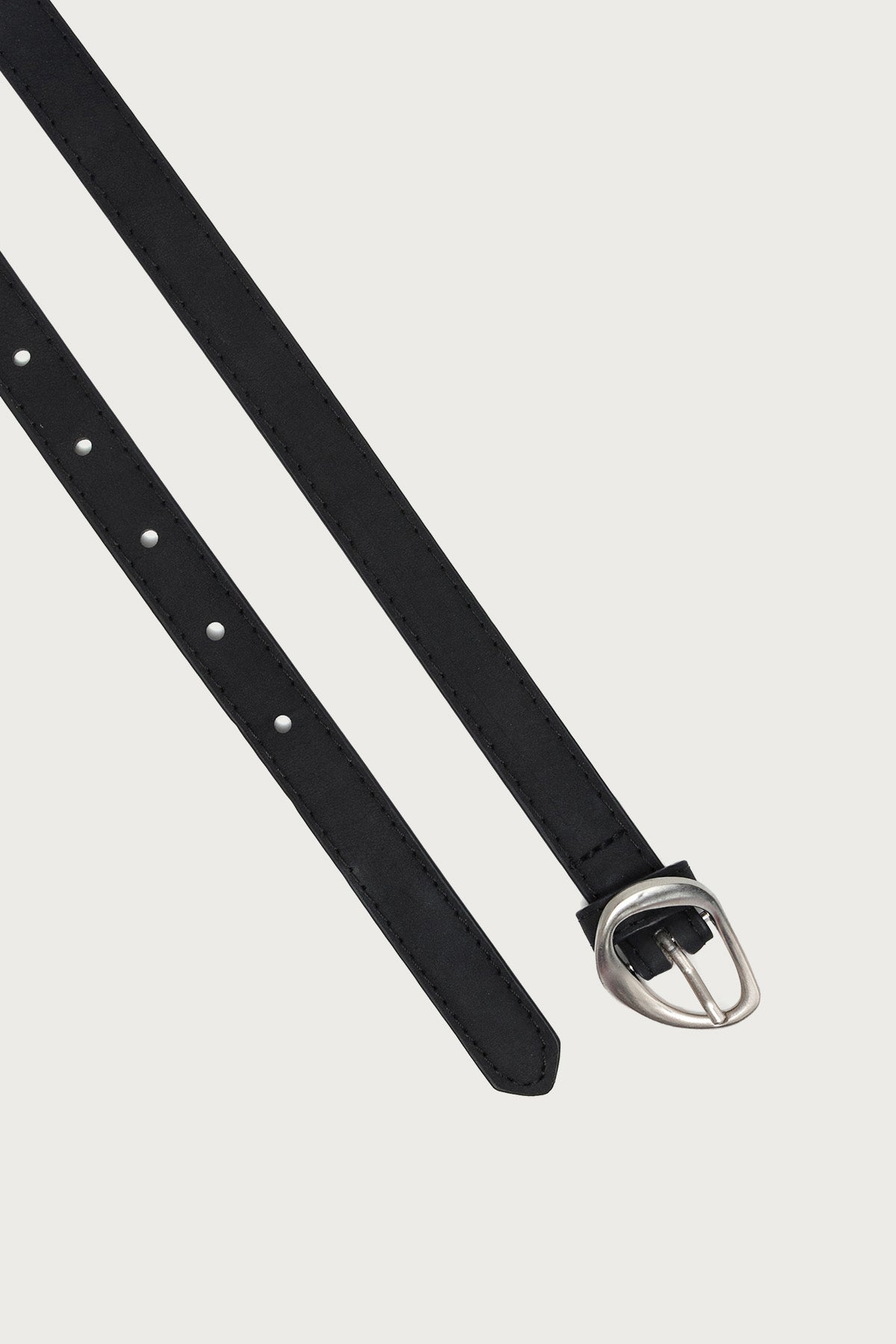 Faux Suede Slim Belt