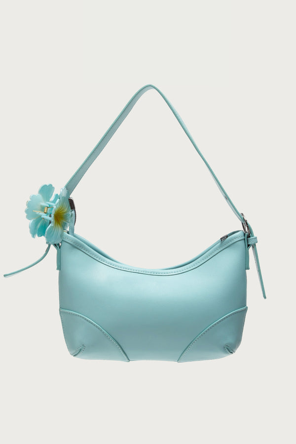 Hibiscus Flower Faux Leather Bag