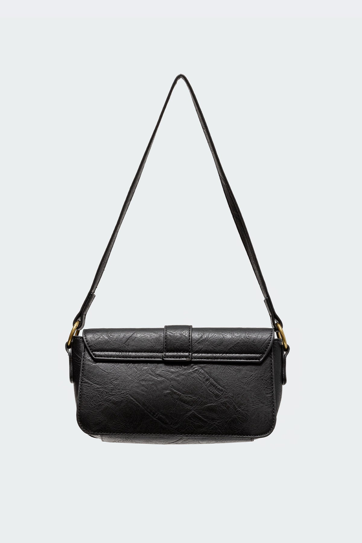 Faux Leather Buckle Bag