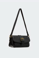 Faux Leather Buckle Bag