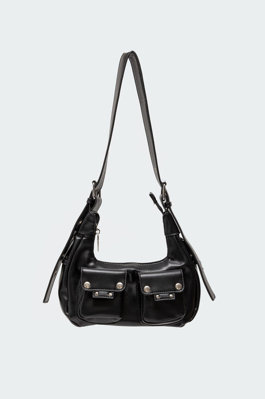 Cargo Faux Leather Bag